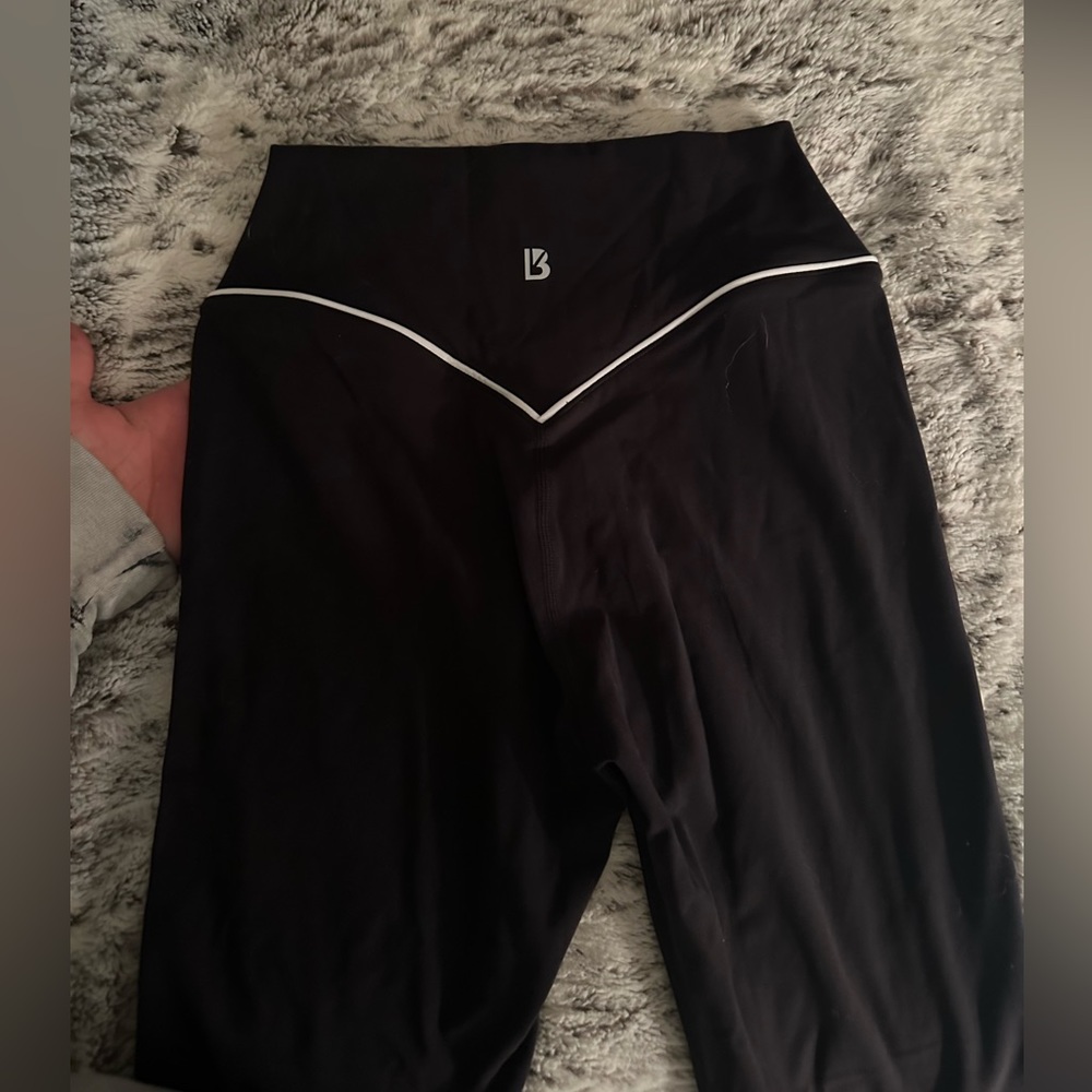 White lined Buffbunny leggings